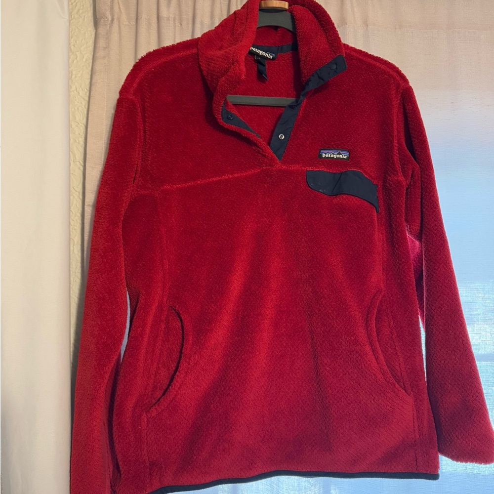 Patagonia Women's Re-Tool Snap-T Pullover, red size L